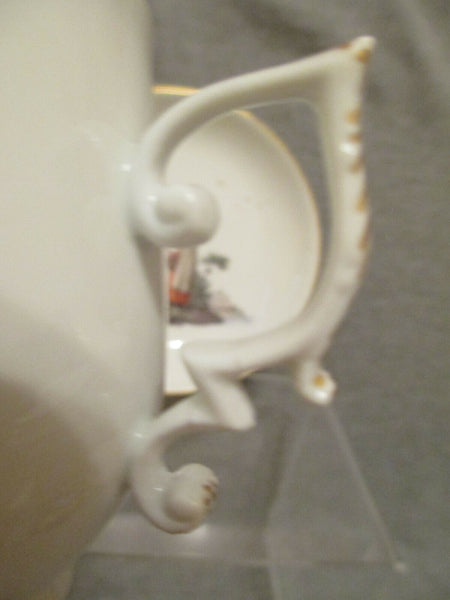 Meissen Porcelain  Tenniers Scene Cup & Saucer 1st Class 1740's (No 3)