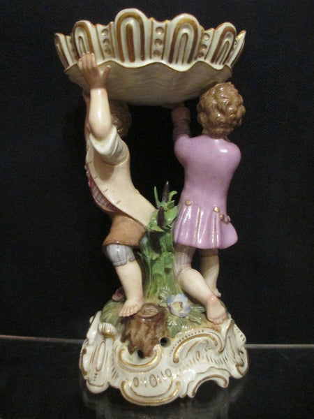 Meissen Figural Salt Cellar 19th C