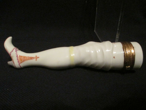 Meissen Porcelain Etui Formed as a Leg 18th C