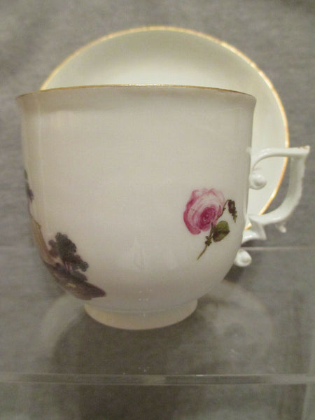 Meissen Porcelain  Tenniers Scene Cup & Saucer 1st Class 1740's (No 2)