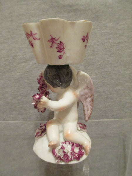 Sel ouvert figuratif en porcelaine de Meissen.1760 très rare 