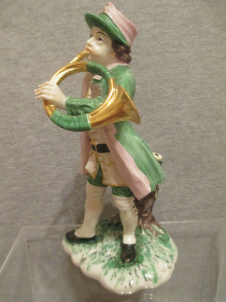 Nymphenburg Porcelain Huntsman with Horn.. circa 1930... Rare Figure! (1)