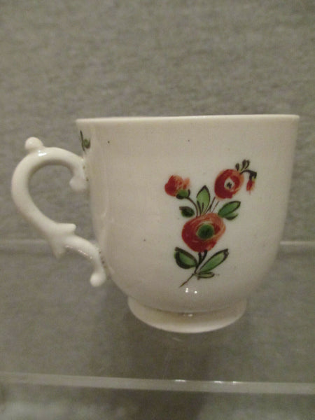 Cozzi Porzellan-Kaffeetasse mit Blumenmuster, 1770-80