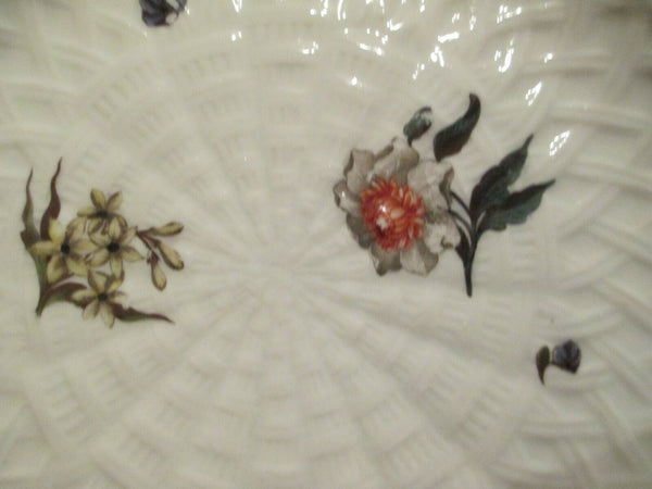 Meissen Porcelain Woodcut Floral Breakthrough Plate 1740