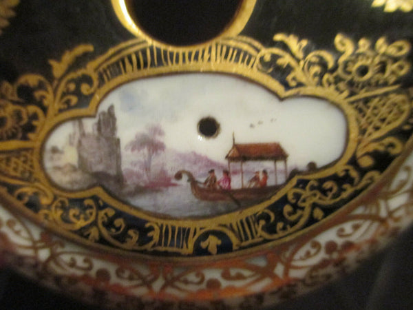 Meissen Porcelain Scenic Chocolate Pot Lid