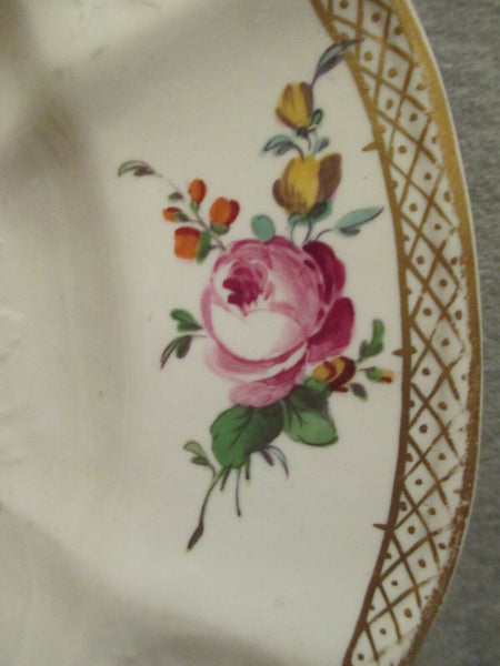Höchster Porzellan-Essteller mit Blumenmuster, 1700 (Nr. 2)