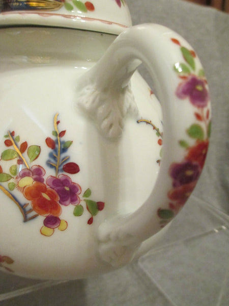 Meissen Early Tischchenmuster Masked Tea Pot 18Th C