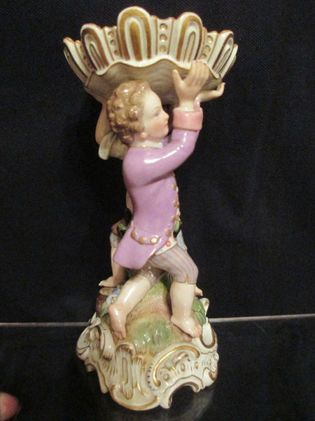 Meissen Figural Salt Cellar 19th C