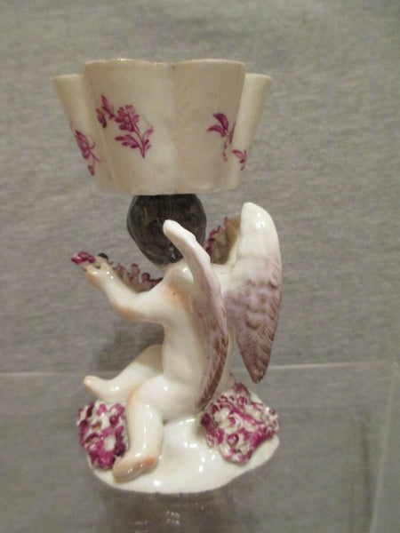 Sel ouvert figuratif en porcelaine de Meissen.1760 très rare 