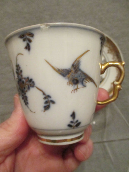 Meissen Porcelain Rock Bird Beaker & Saucer 1740 Ferner