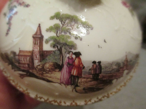 Scénique En Porcelaine De Meissen Moulé Ecuelle 1740. 