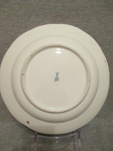 Assiette creuse en porcelaine de Meissen à décor de fleurs gravées sur bois 1740 (4) 