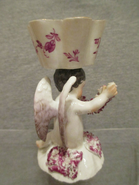 Sel ouvert figuratif en porcelaine de Meissen.1760 très rare 