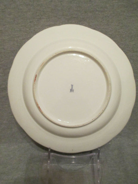 Assiette creuse en porcelaine de Meissen à décor de fleurs gravées sur bois 1740 (3) 