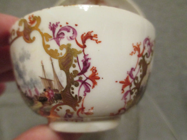 Meissen Porzellan Kauffahrtei und Kakiemon Teeschale und Untertasse 1735