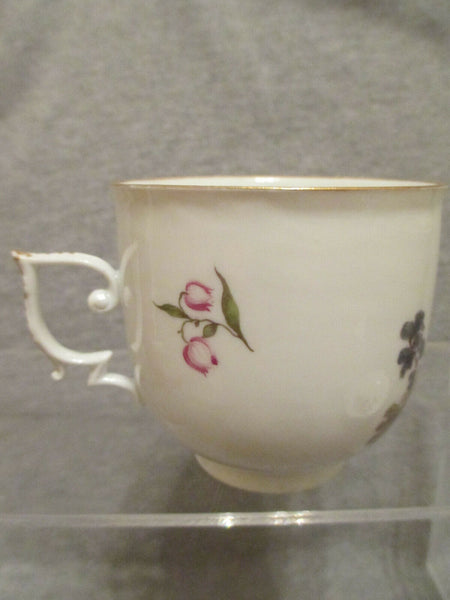 Meissen Porcelaine Tenniers Scene Cup &amp; Soucoupe 1ère Classe 1740 (No5)