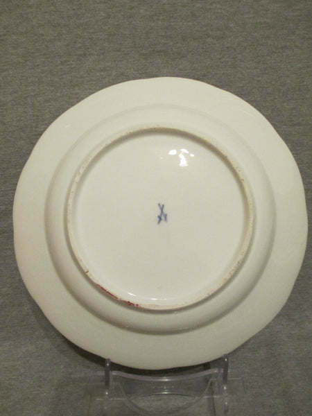 Assiette creuse en porcelaine de Meissen à décor de fleurs gravées sur bois 1740 (1) 