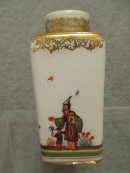 Meissen Porcelain, Chinoiserie and Amazonia Tea Caddy, 18thC Very Rare