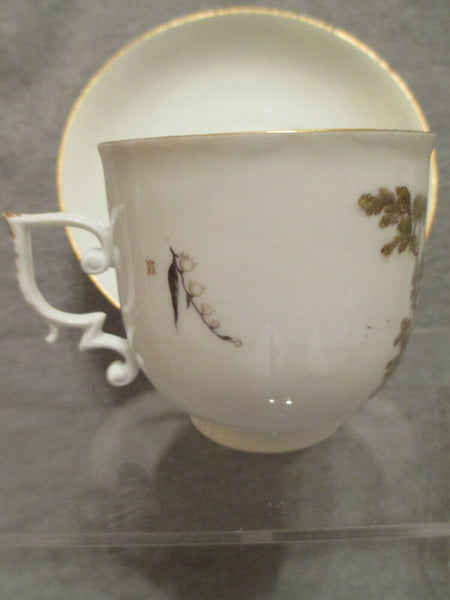 Meissener Tenniers-Szene-Tasse und Untertasse aus Porzellan, 1. Klasse, 1740er Jahre (Nr. 2)