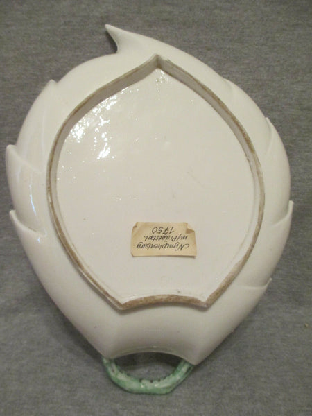 Nymphenburg Porcelain Large Leaf Dish 1750