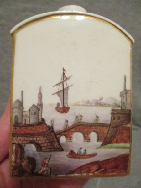 Boîte à thé Teedose en porcelaine de Nymphenburg, 1780 très rare ! 