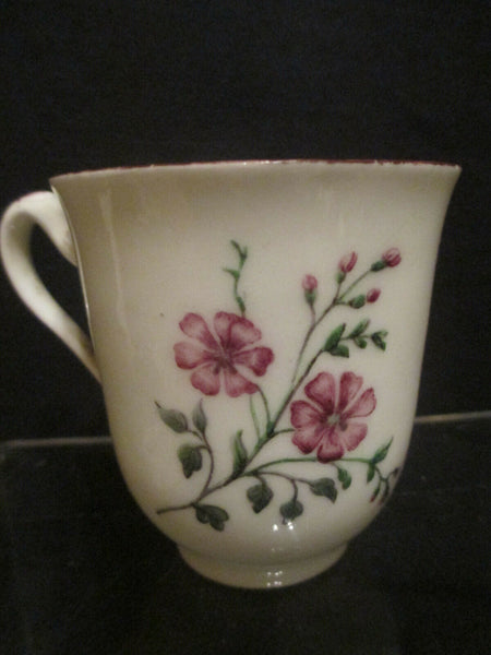 Sevres Porcelain Floral & Bugs Cup Circa 1760