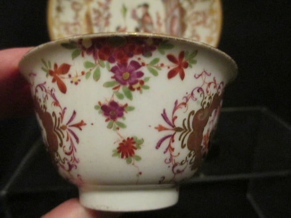 Bol à thé et soucoupe en porcelaine chinoise de Meissen 1725