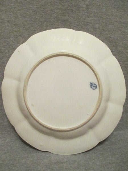 Höchst porcelain Floral Moulded Dinner Plate 1700's (No2)