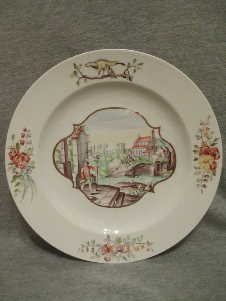 Assiette Plate Hausmaler En Porcelaine De Meissen 1750 