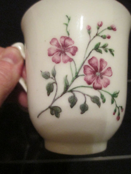 Sevres Porcelain Floral & Bugs Cup Circa 1760