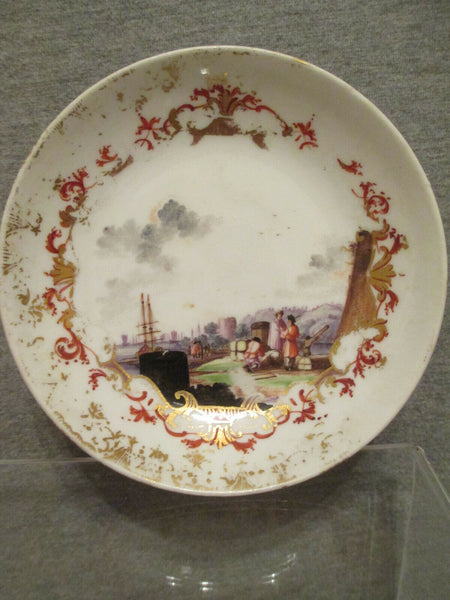 Meissen Porcelain Kauffahrtei and Kakiemon Tea Bowl and Saucer 1735