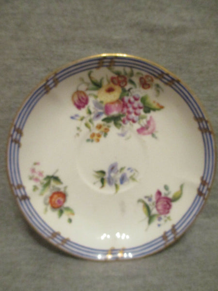 Sevres Porcelain Floral Cup & Saucer 18thC