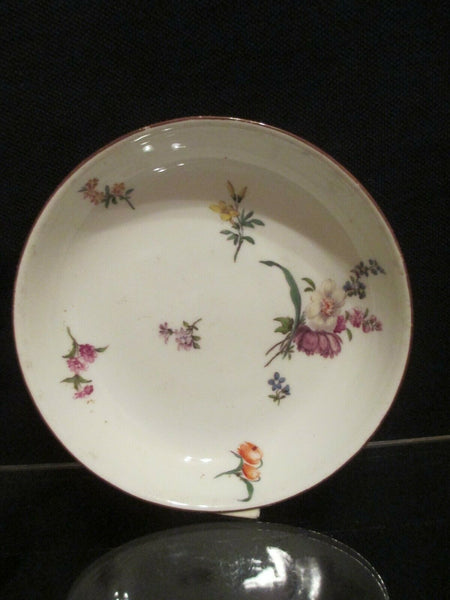 Meissen Porcelain Yellow Ground Tea Bowl and Saucer 1740