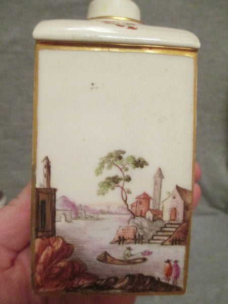 Nymphenburg Porcelain Teedose Tea Caddy, 1780 Very Rare!