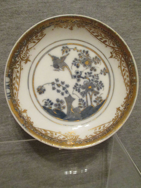 Gobelet &amp; Soucoupe Oiseau Rocher En Porcelaine De Meissen 1740 Ferner 