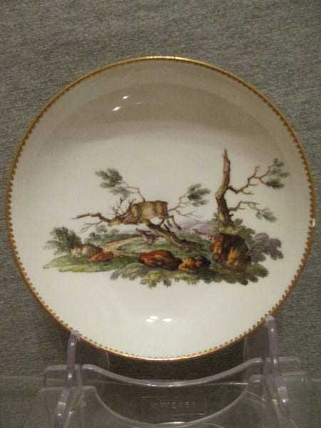 Meissen Porcelain Hunting Scene Cup & Saucer 18th C (1 of 2)