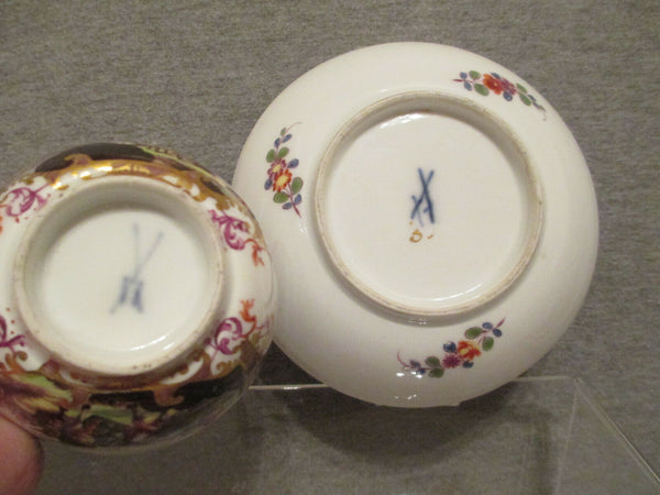 Meissen Porcelain Kauffahrtei and Kakiemon Tea Bowl and Saucer 1735