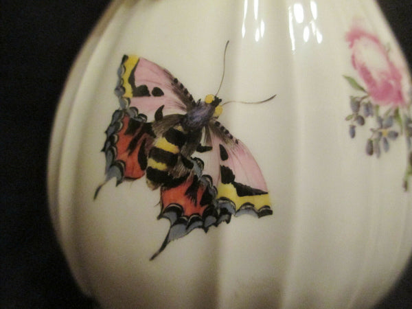 Cafetière Floral &amp; Bugs En Porcelaine De Meissen 1740.