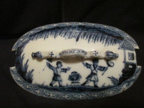 Meissen Porcelain Butter Dish Lid Early 1700's