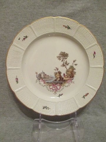 Assiette Scenice En Porcelaine De Ludwigsburg Des Années 1700 (1)