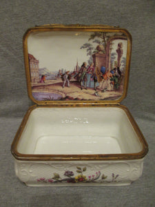 Meissen Casket Scenic Casket.... Circa 1755