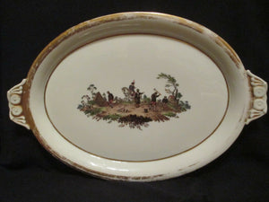 Grand Plateau Des Mineurs En Porcelaine De Meissen Très Rare 18ème (no 1)