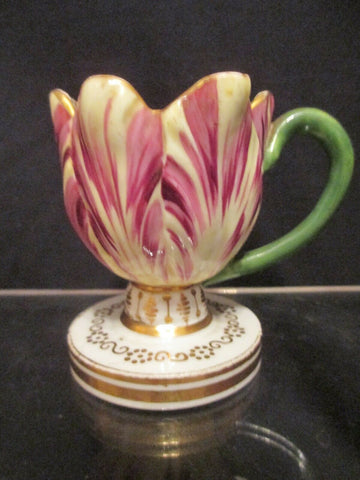 Derby Porzellan-Tulpentasse, sehr selten. 1820 
