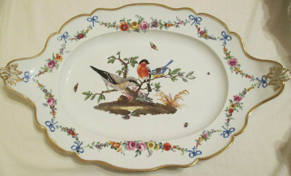 Immense Plateau Ornithologique En Porcelaine De Meissen, Marcolini 1774