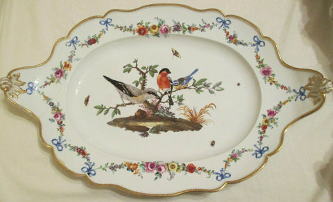 Immense Plateau Ornithologique En Porcelaine De Meissen, Marcolini 1774