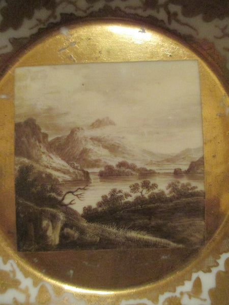 Locre (Paris) Scenic Coffee Can & Saucer 1820.