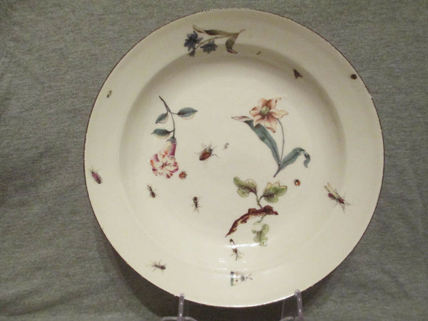 Bol à Soupe en Porcelaine de Meissen avec Insectes et Fleurs Klinger 1740 