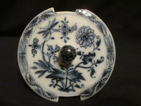 Couvercle Circulaire Pour Beurrier En Porcelaine De Meissen 