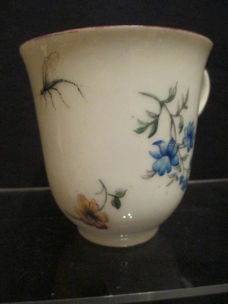 Coupe Aux Fleurs &amp; Insectes En Porcelaine De Sèvres Circa 1760 