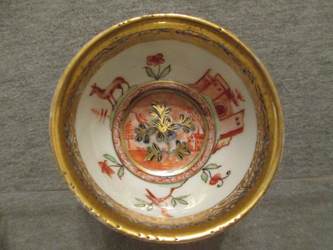 Meissen Hausmaler Teeschale 18. Jahrhundert 1. Klasse